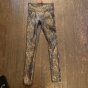 Size small spanx leopard print leggings.  Work 1 time.